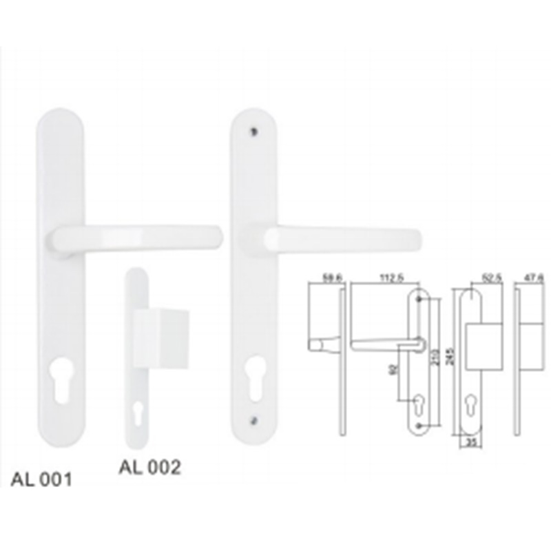 ALT003 Iron panel/Zinc alloy door handle